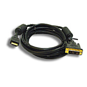6ft HDMI DVI 28AWG kaapeli hdtv plasman dvd kultaa ferriitit (mono004)
