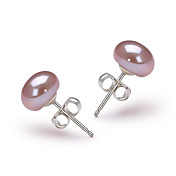 14k Gold Lavender 7.5-8mm AA Freshwater Pearl Earring