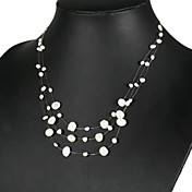 Elegant White Pearl Necklace