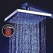 8 inch chroom messing douche kop met vage led licht (0698-l-4201)