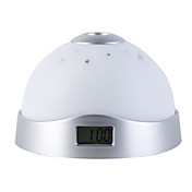 toque colorido sensor digital de luz reloj proyector (blanco, 3xAAA)