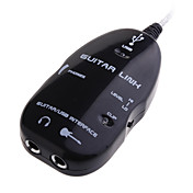 Guitar to USB Interface Link Cable for PC/Mac Recording (130CM)