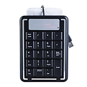 19-Key Silicone USB Numeric Keypad (Black)