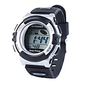 energía solar resistente al agua el cronómetro digital automático deportivo reloj de pulsera