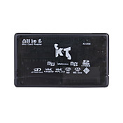 tout-en-1 Mini USB 2.0 MS / MS Pro / MS Duo / T-Flash / SD / MMC lecteur de carte