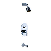 Contemporary Tub Shower Faucet with 3.5 inch Shower Head
