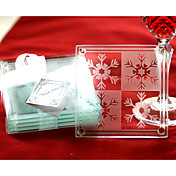 posavasos copo de nieve (juego de 2)