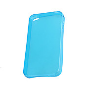защитный силиконовый чехол кристалл для iphone 4 (случайные цвета)