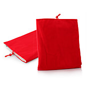caja de la bolsa de tela suave protector para 1/2/3/4 ipad y otros (rojo)