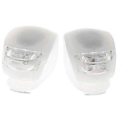 2-LED 3-modo de bicicleta de luz antiniebla - blanco (par / 2 * cr2032)