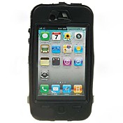 Custodia protettiva + proteggi shermo LCD per iPhone 4 - Nero