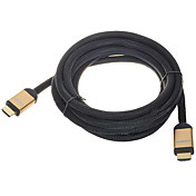 chapado en oro 1080p HDMI v1.4 mm cable de conexión (3 m de longitud)