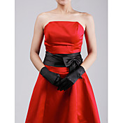 Satin Fingertips Wrist Length Party/ Evening Gloves