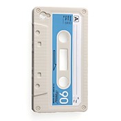 Силиконовый чехол "Кассета" для iPhone 4 (разные цвета)