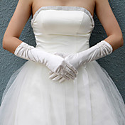 da sposa in raso di mano guanti al gomito