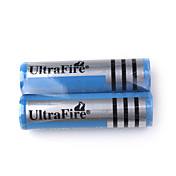 Version japonaise 18650 3.7V 2600mAh Ultrafire brc18650 batterie avec protection (2-pack)