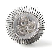 3W-3-ledede 12V MR16 LED lyspære - blå