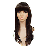 Capless Long High Quality Synthetic Brown Straight Hair Wig