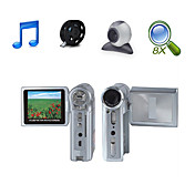HD 1280*720@30FPS 5MP 8XDigital Zoom Digital Video Camera with 2.4" LCD Screen MP3 PC Camera TV Out Function (HD-569)