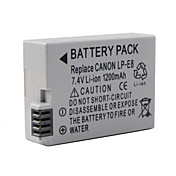 1200mAh battery pack della fotocamera per Canon EOS 550D e più