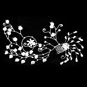 Rhinestones/ Imitation Pearls Wedding Combs