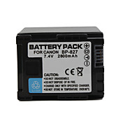 bp-827 compatible 7,4 V 2800mAh accu voor Canon HF10 en nog veel meer