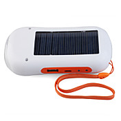 solenergi med LED-lommelykt og FM-radio