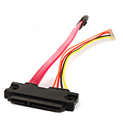 SATA 7+15P Female to SATA 7+4P Cable