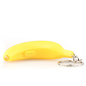 gele of groene banaan vormige led sleutelhanger