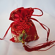 Chinese Style Favor Bag With Chinese Knot (Set of 12)