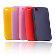 Custodia in silicone per iPhone 4 (5 pezzi) - Colori casuali