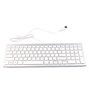 usb aangesloten qwerty-toetsenbord (wit)