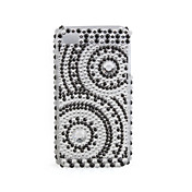 caso pvc com tampa de proteção jóia para iphone4