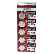 3v CR2016 al litio ad alta capacità batterie a bottone (5-pack)