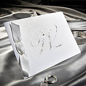 einfache Satinband gefalteten Hochzeitseinladung (set of 50)