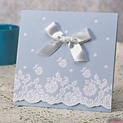 rein und frisch Licht Himmel blau Dreifachfalz Einladung (set of 50)