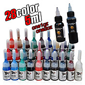 30 Bottles of Tattoo Ink / 28*5mL,1*30mL and 1*60mL