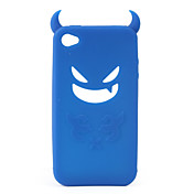 diavolo di protezione in gel di silice per caso iphone4 - blu