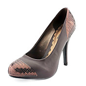 Leatherette Upper Stiletto Heel Closed Toe With Sequin Bridal Party Shoes.More Colors Available