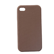 in ritardo di protezione in pvc per la copertura caso iphone4 (caffè)
