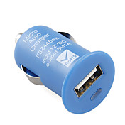 1000mA mini usb sigaretta caricabatteria per auto per iPhone / iPod / cellulari - blu