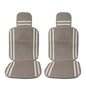 Flax Car Seat Cushion Sets with Crown pattern