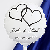Personalized Wedding Balloon - Interlocking Hearts