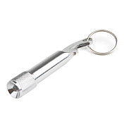 flesopener staart zaklamp sleutelhanger zilver