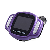 auto lettore mp3 con modulatore fm, usb / tf card reader, lcd-viola