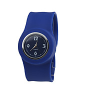 impermeable cinta de cuarzo de los niños reloj pulsera con la banda azul