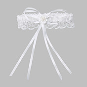 Sophisticate Polyester With Imitation Pearls Wedding Garters