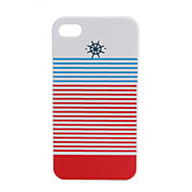 Protective Hard Back Case for iPhone 4 (Red & Blue)