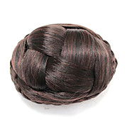 Brown Synthetic Braided Bun Hairpiece