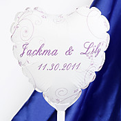 personalisierte herzförmigen Ballons Hochzeit - lilac